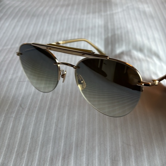 Mr. Leight Rodeo SL Titanium Gold Aviator Sunglasses - Picture 5 of 5